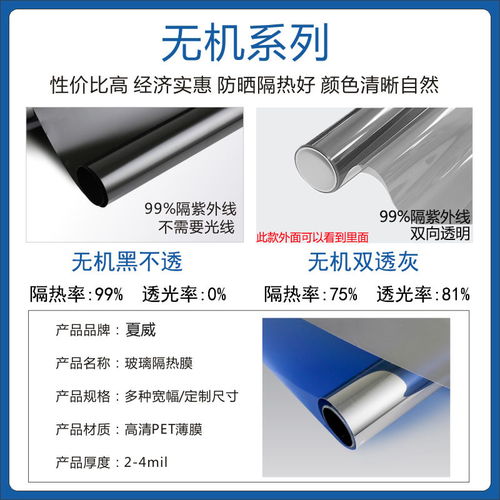 家用璃贴膜防晒隔热膜窗户贴纸遮光太阳膜遮阳镜面反光膜阳台窗纸